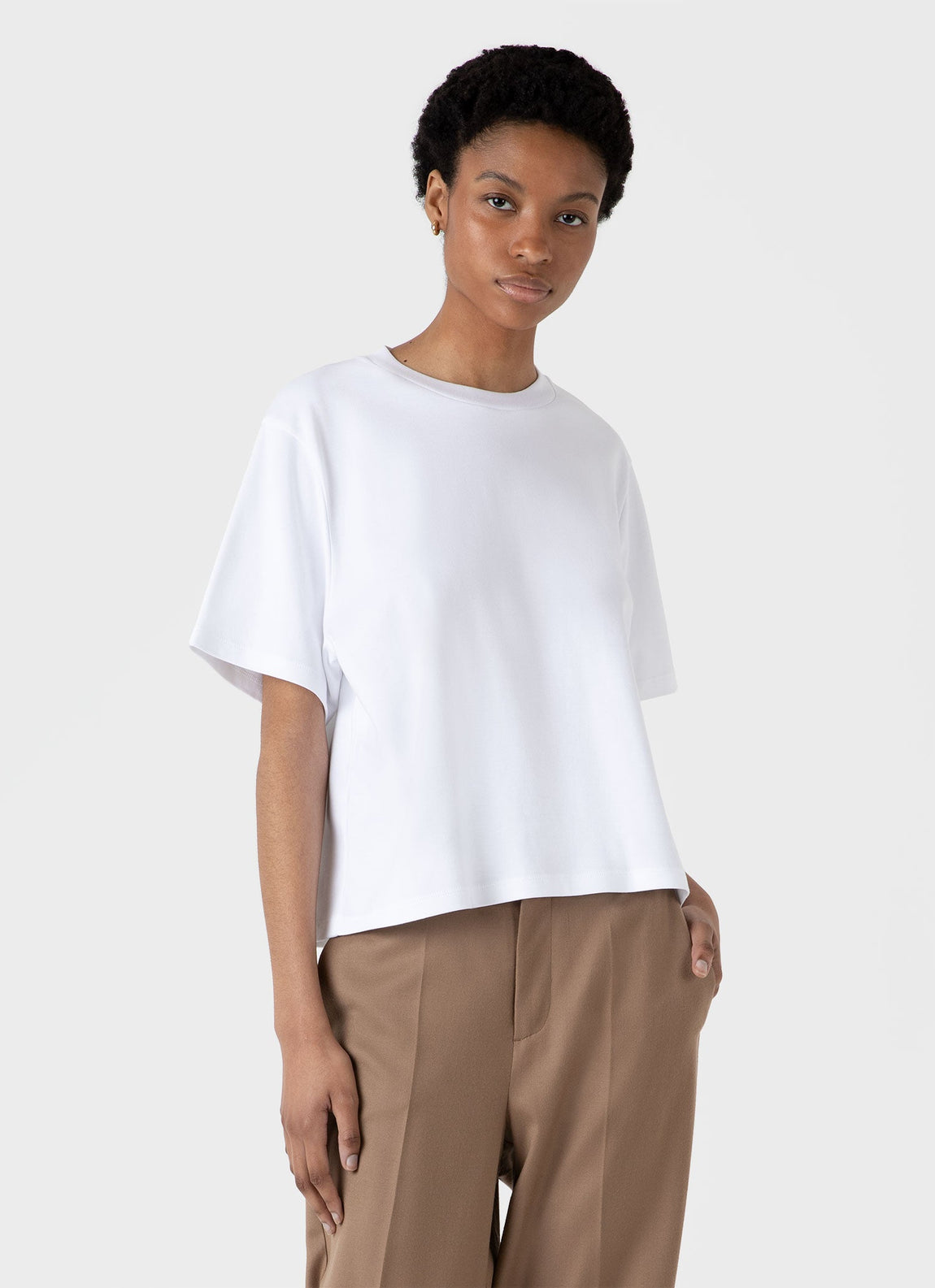 Women's Boxy Heavyweight T-shirt in White