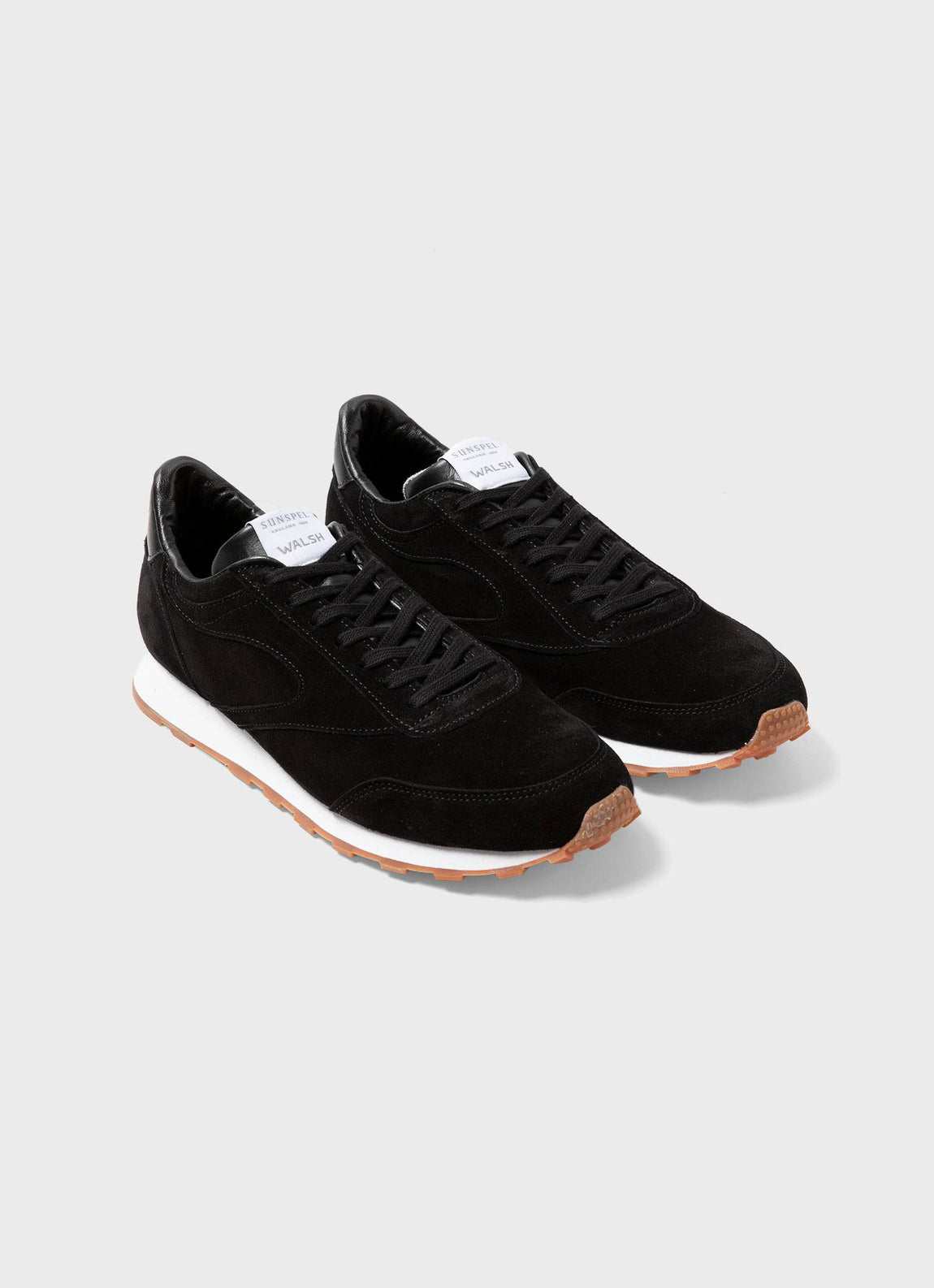 Men's Sunspel and Walsh Trainer in Black