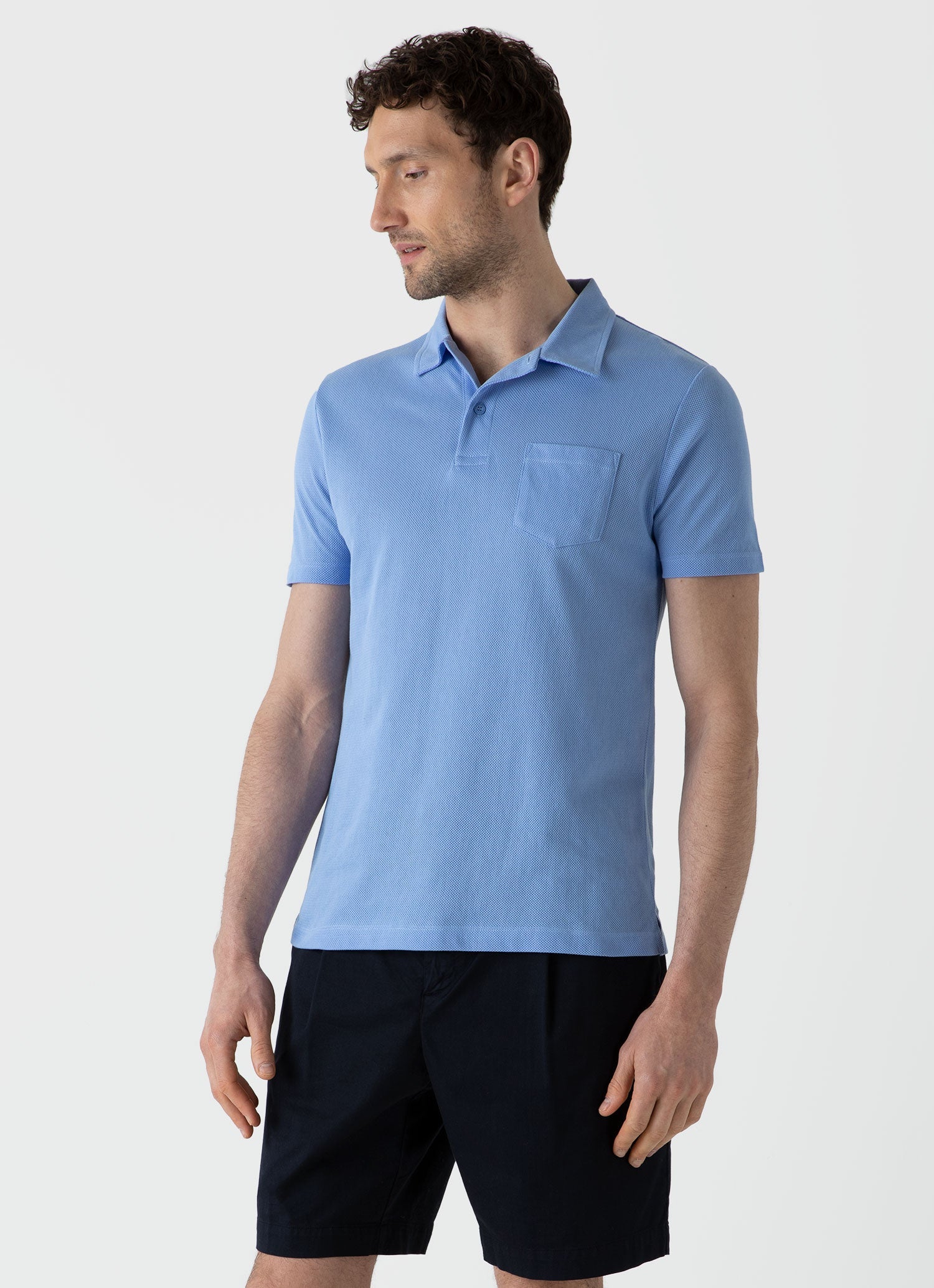 Men's Riviera Polo Shirt in Cool Blue