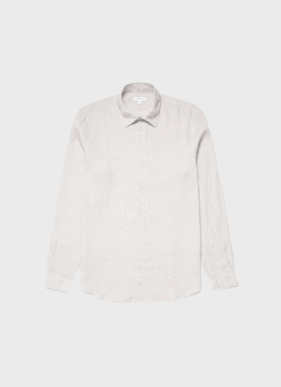 Men's Linen Shirt in Oatmeal Melange