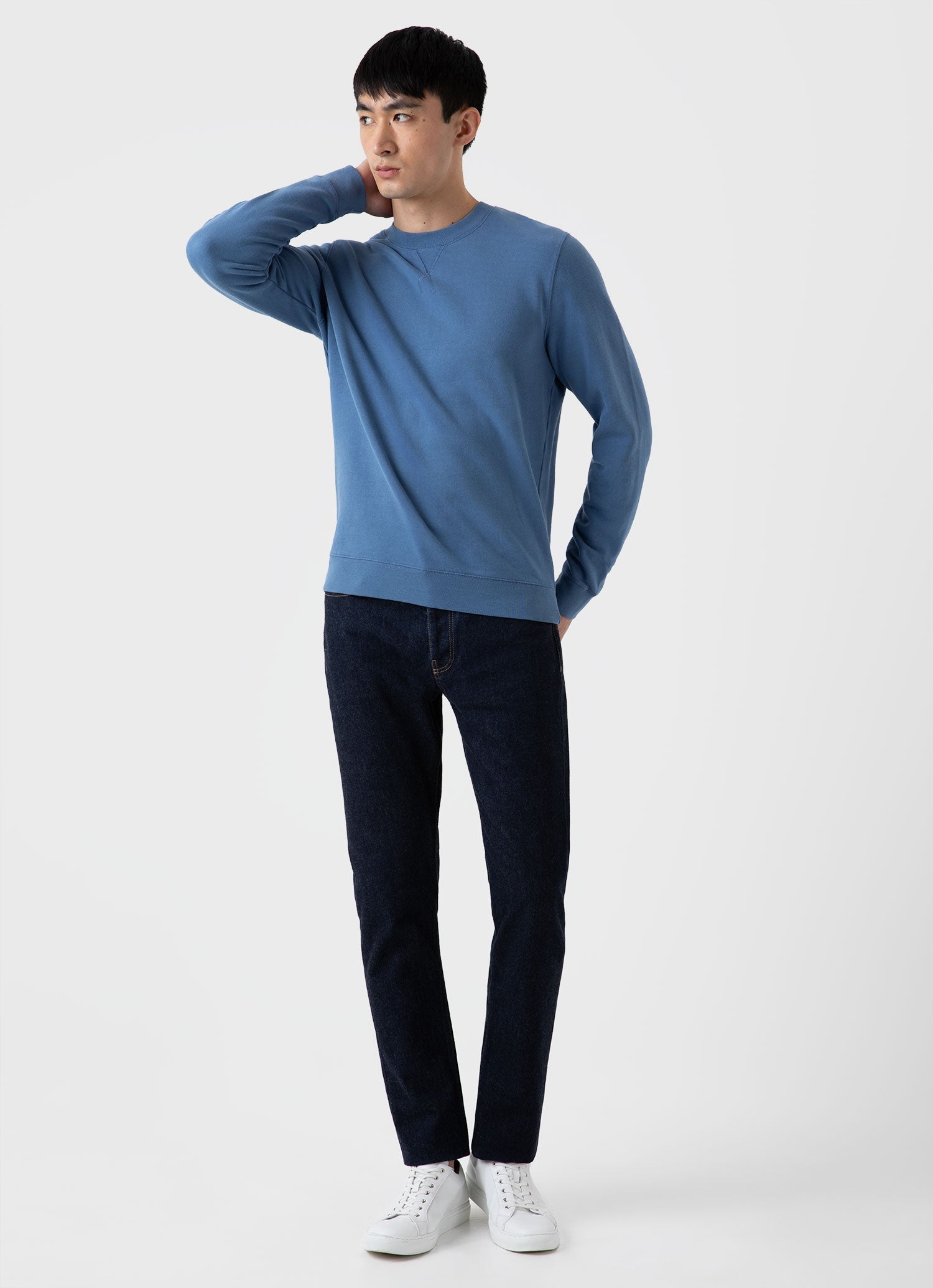 Men's Loopback Sweatshirt in Bluestone