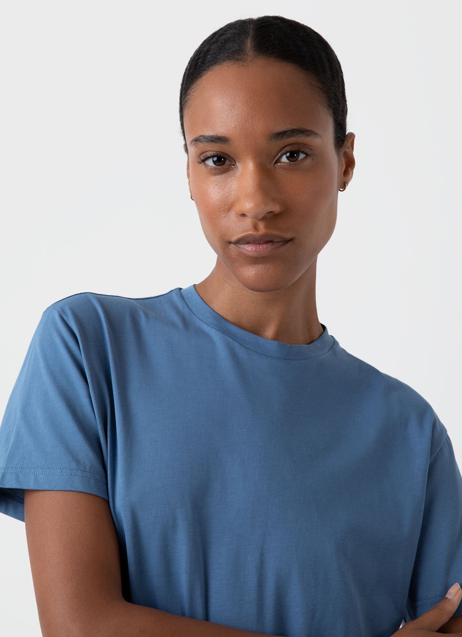 Women's Boy-Fit T-shirt in Bluestone